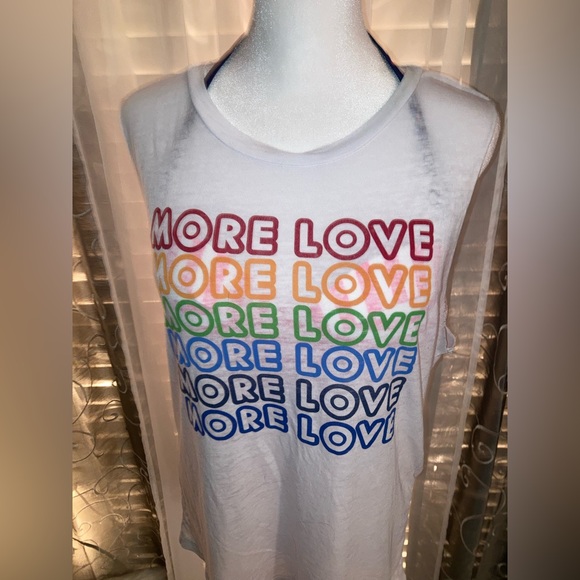 Bundle! Fifth Sun “More Love” Swimsuit Cover Tank Top & Fluorescent Shorts Lg - Picture 6 of 13